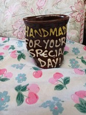 Studio Pottery Slip Ware Mug "Handmade For Your Special Day" Chesterton .