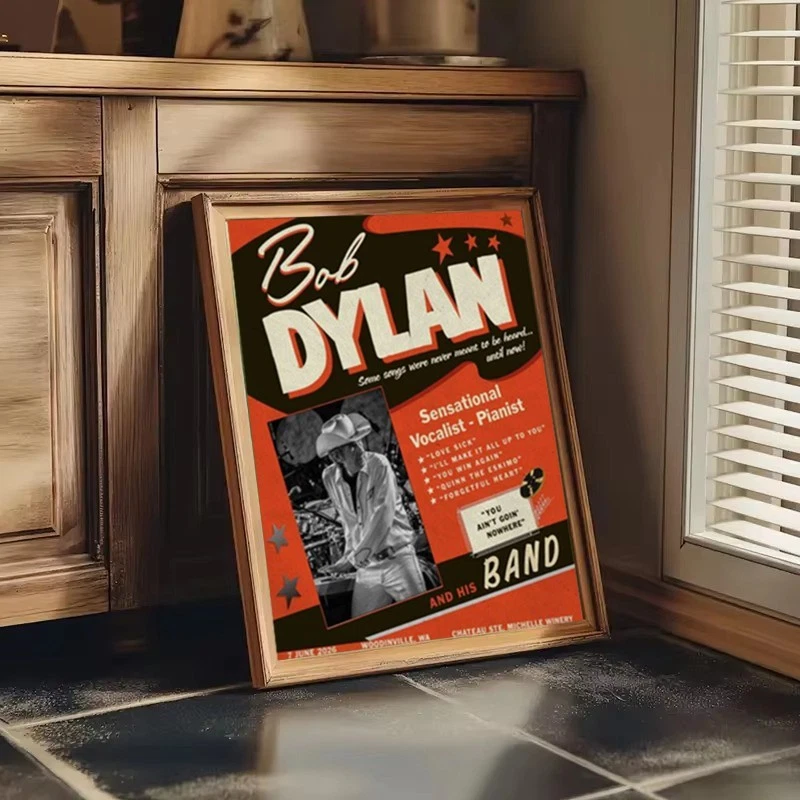 June 7 2026 Bob Dylan Woodinville TOUR Poster