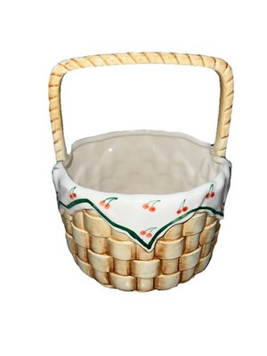 Sigma The Tastesetter Vintage Decorative Country Ceramic Basket by Andrea West