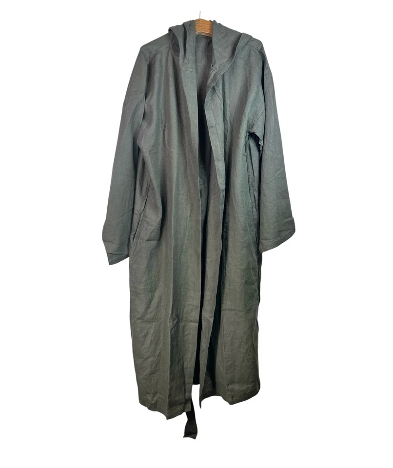 Vestido de lino con capucha raro Rose Uniacke de lino talla S/M Foto 2 de 4