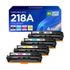 218A 218X Toner Cartridges 4 Pack with Chip High Yield Replacement for HP 2...