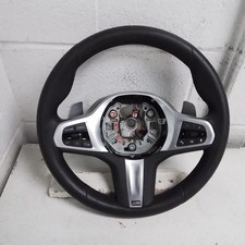 2022 Bmw M340i Oem Steering Wheel Not Heated Black Leather Paddle Shift 2022 Bmw M340i Oem Steering Wheel Not Heated Black Leather Paddle Shift