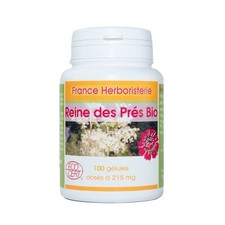 GELULES REINE DES PRES BIO - dosées à 215 mg poudre pure.