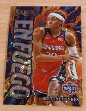 2024 Panini Select WNBA #11 Brittney Sykes En Fuego Prizm Disco #/75
