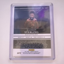 Panini 2021 Chronicles Noir UFC Aljamain Sterling 8/10 Bantamweight 