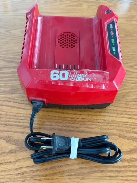Snapper 60V MAX LI ION Battery Charger Model Number SCH60V