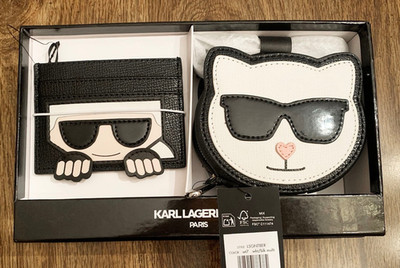 Karl Lagerfeld Paris ''Karl & Choupette'' Cat Purse & Card Case 2 Piece Set