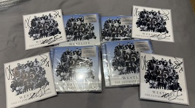 Westlife Signed - The Ultimate Collection CD (Deluxe Edition) + Signed Art Card