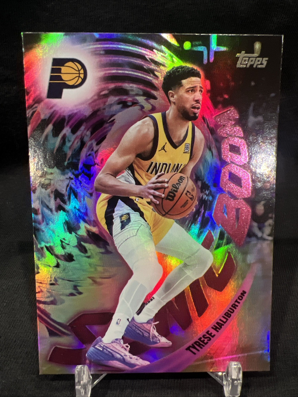 2025-26 Topps NBA Tyrese Haliburton Sonic Boom Holo #SB-13 SSP Case Hit Pacers
