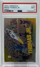 Brian Thomas, Jr. Rookie PSA 9 - 2024 Panini Luminance Gold /299 - Jaguars, LSU