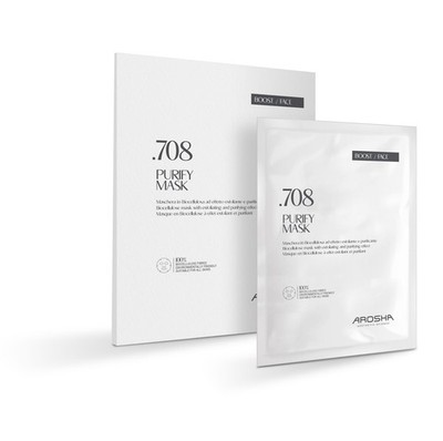 AROSHA .708 Purify Mask Biocellulose Exfoliating & Purifying Face Mask 20ml