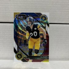 2024 Panini Select - Club Level T.J. Watt #294 Tri-Color Prizm /149