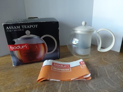 Bodum Glass Tea Infuser Teapot Lid French Tea Press.  1 L. 34 Ounce Size