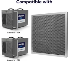 BaseAire  3-Pack MERV-1 Filter for Crawlspace Dehumidifiers AirWerx 100X/120X
