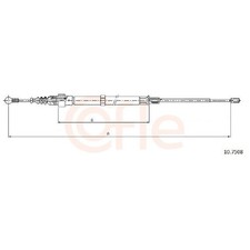 2x Handbremsseil hinten für Audi A3 8L1 | 23879814