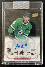2018-19 Clear Cut Exclusives MIRO HEISKANEN RC Autoraph  65/65!!!