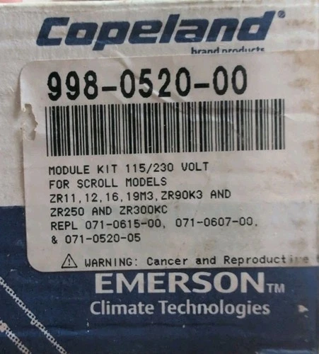 EMERSON/COPELAND 998-0520-00 MODULE KIT 115/230V