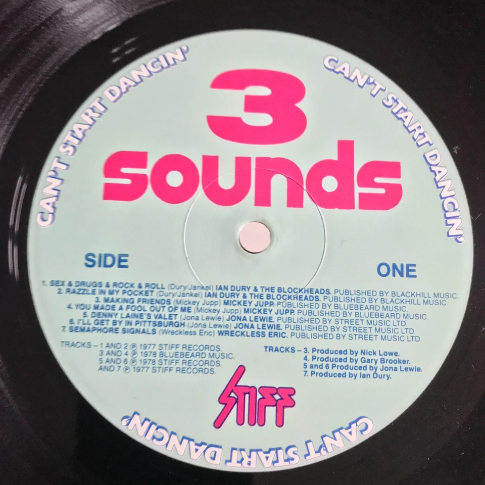 Can't Start Dancin' - Stiff Records Vinyl Compilation - Ian Dury, Lene Lovich - Image 4 of 4