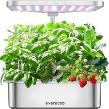 Stainless Steel Hydroponics Growing System kit Indoor Garden: Smart Indoor Herb
