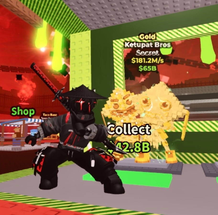 Ketupat Bros 181ms Gold Steal A Brainrot Roblox Sab Ebay Uk 