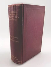 VINTAGE 1892 Napheys Modern Therapeutics Medical and Surgical