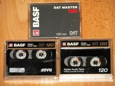 3x DAT - BASF DAT MASTER 120 - Made in Japan - Bespielt
