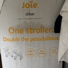 Joie Chive Single to Double Stroller - Shale unopened / retails for  499 