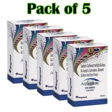 Cataract Eye Drops with 1 NAC, N-Acetylcarnosine 10ml Vial 5 pack