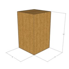 5 6x6x10 Kraft Brown Corrugated Shipping Boxes 32 ECT Single-Wall New
