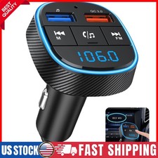 Bluetooth FM Transmitter Car Adapter Hands Free Radio USB Charger AUX Audio