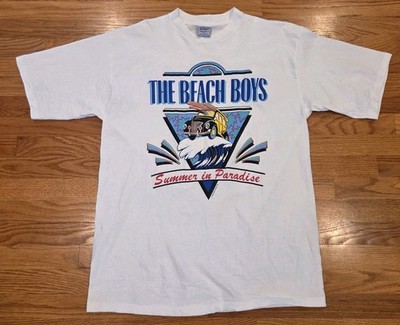 The Beach Boys Summer in Paradise 1995 Shirt XL Double Sided Used White 90's