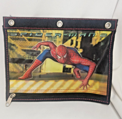 Amazing SPIDER-MAN 2 3 Ring Pencil Case Binder portfolio School