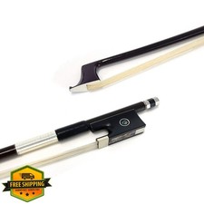 LIEKE Carbon Fiber Violin Bow 3/4 Size Lightweight Fiddle Bow Coffee