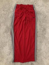 Vintage Y2K Nike Sweatpants Mens L Red Drawstrings Ankle Zips