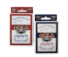 NEW Gold Crown Quality Paper Standard Poker Playing Cards - 1 Deck