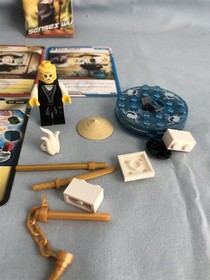 Lego set 2255 Sensei Wu NINJAGO 100% complete w/ instructions & 5 cards spinner