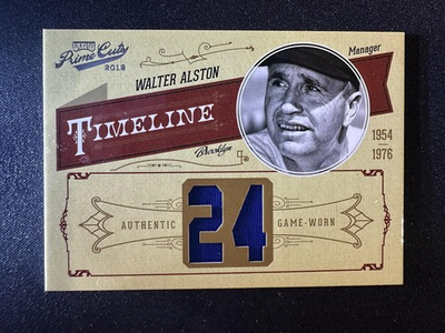 #ad Walter Alston 2012 Playoff Prime Cuts #24 Timeline Jersey Number 24 Red Sox $7.99