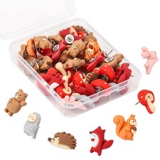 50PCS Push Pins, Decorative Pushpins, Cute Animal Thumb Tacks for 50-animal