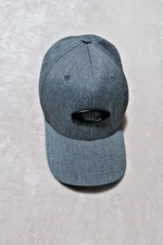 Oakley L-XL FLEXFIT Gray Fitted Hat/Baseball Cap Yupoong