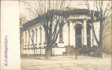 Harrisburg, Pennsylvania PA View of Building with Columns 1906 Original RPPC