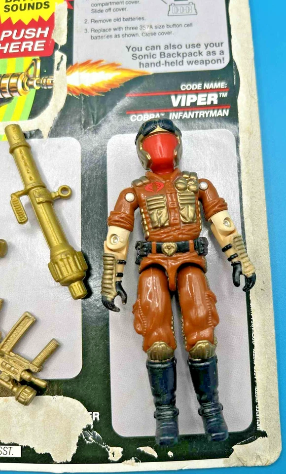 Viper V3 Sonic FIghters  1991 G.I. Joe Hasbro Vintage Action Figure Full FC - Image 2 of 4