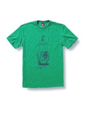  NEW  MENS QUIKSILVER BOTTLE SHORT SLEEVE T-SHIRT IVY GREEN SMALL
