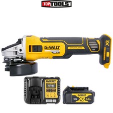 DeWalt DCG405 18V XR Brushless AngleGrinder 125mm + 1 x 4Ah Battery & Charger