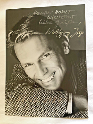 WOLFGANG JOOP Mode Designer Model Original Autogramm / Datum und Widmung 24 x 18