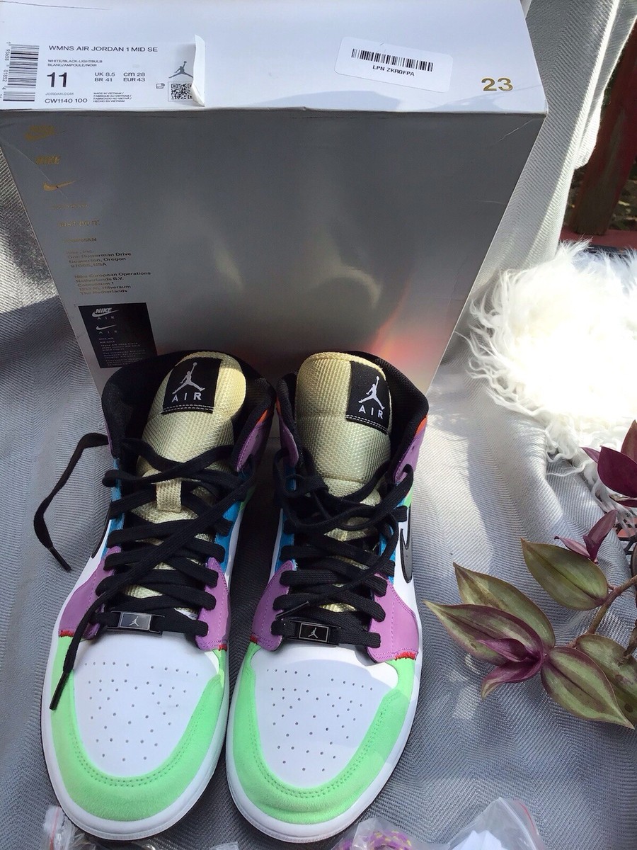 Sneakers Lightbulb Jordan Mid Se Multicolor Mens Size Air Jordan