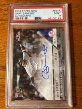 2018 Topps NOW GARY SANCHEZ #854a AUTO 2 HR's ALDS Game 65/99 PSA 9 - MINT