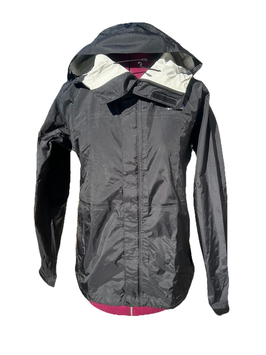 【user_71b66eb8】Patagonia H2No Patagonian Women's H2NO Black Torrential Rain Hoodie Jacket Size M