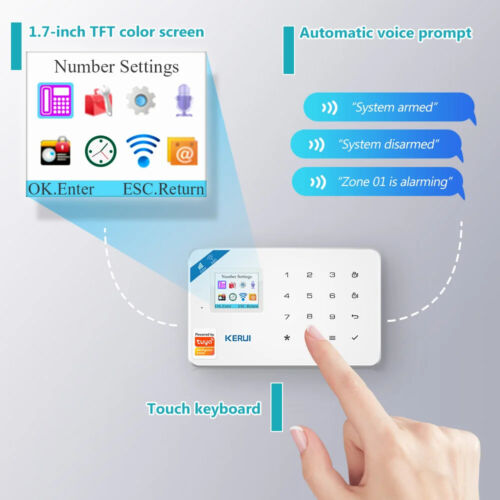 Wireless WIFI GSM Security Alarm System APP Control House Motion Detector Sensor - Picture 2 of 34