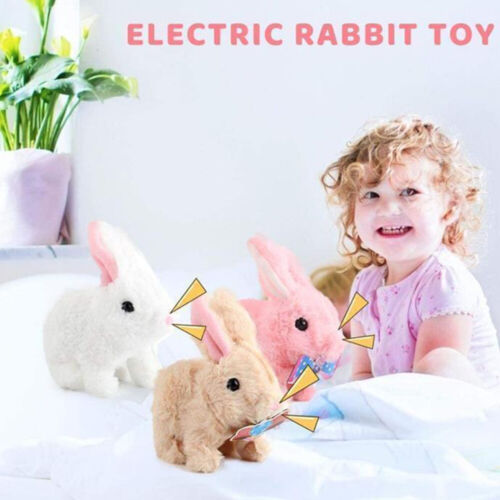 Easter Gift Walking Plush Stuffed Rabbit Toy Bunnies Can Walk and Talk for Kids - Afbeelding 1 van 16
