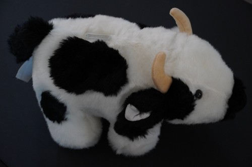 LEISURE TIME ANIMALS COW COIN BANK 12.5" PLUSH BANK - Picture 2 of 5